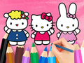 Игра Боенка: Hello Kitty со пријателите  онлајн