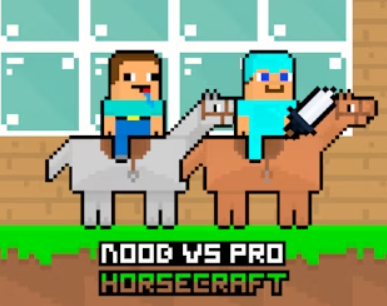 Игра Noob vs Pro Horsecraft онлајн