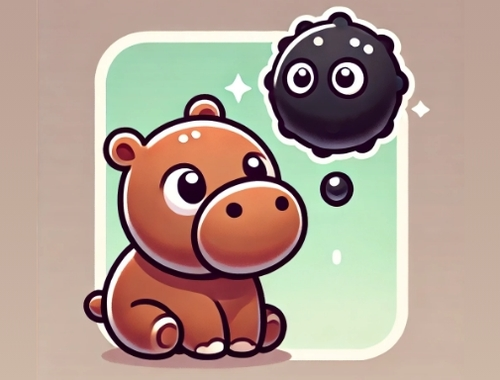 Игра Скриј го Moodeng Hippo!  онлајн