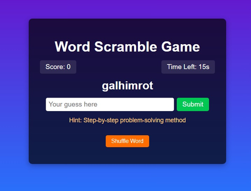 Игра Предизвик за играта Scramble со зборови  онлајн