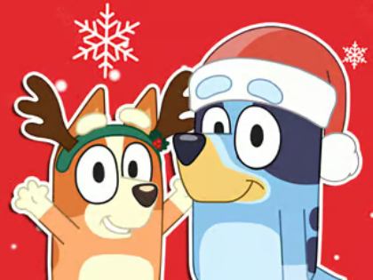 Игра Сложувалка: Bluey Божиќен подарок  онлајн