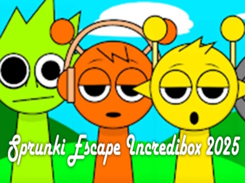 Игра Sprunki Escape Incredibox 2025 година  онлајн