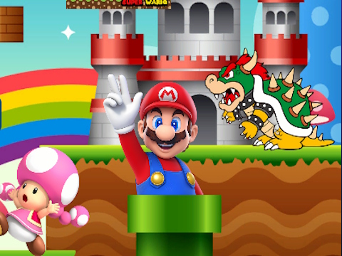 Игра Натпревар со мемориска картичка Super Mario  онлајн