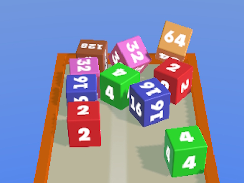 Игра Спојување на коцки 2048 3D  онлајн
