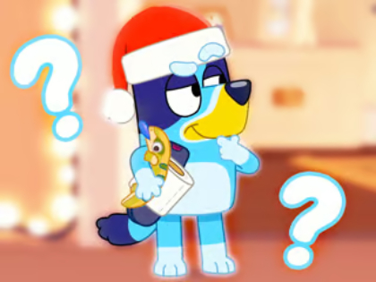 Игра Детски квиз: Bluey Christmas Fandom  онлајн