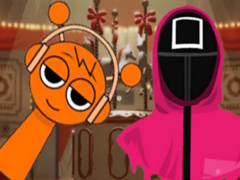 Игра Игра Squid Sprunki Mingle 2  онлајн