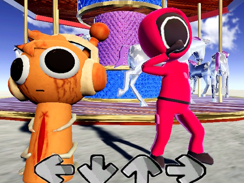 Игра Лигњи Игра Sprunki FNF битка  онлајн