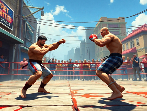 Игра Вистински Street Fighter 3D онлајн
