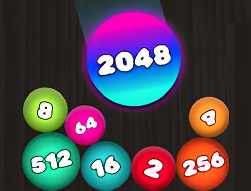 Игра Загатка 2048: Поврзете ги топките  онлајн