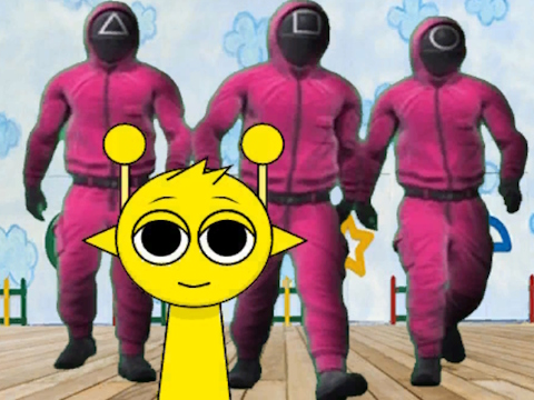 Игра Sprunki in Squid Game Commer  онлајн