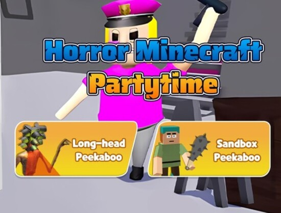 Игра Horror Minecraft Partytime онлајн