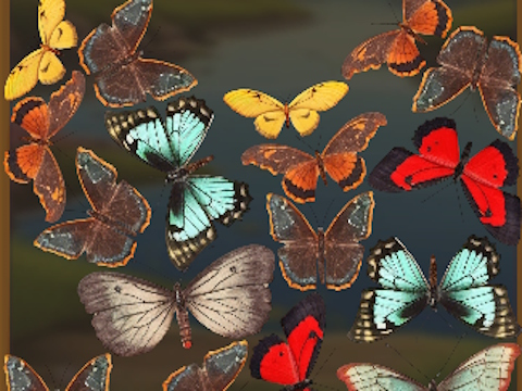 Игра MergeButerfly: 2048! онлајн