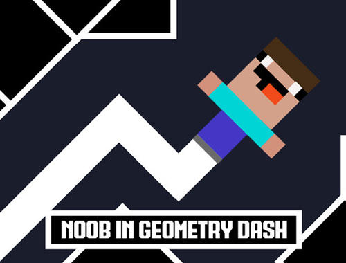 Игра Noob во геометрија цртичка  онлајн