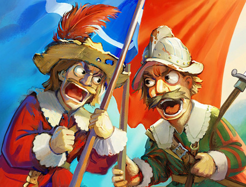 Игра Мускетари барут против челик  онлајн