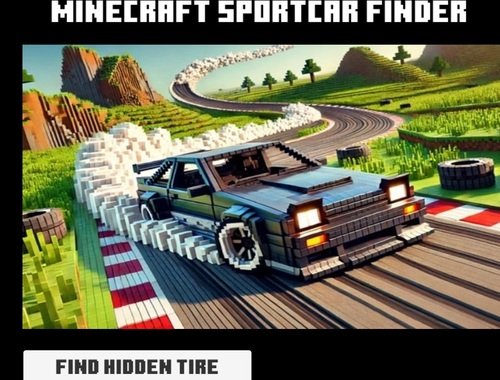 Игра Пронаоѓач на Minecraft Sportcar  онлајн