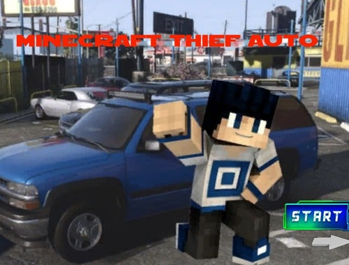 Игра Minecraft Thief Auto онлајн