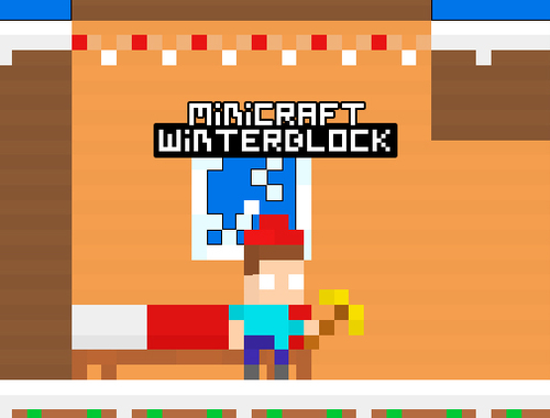 Игра Minicraft Winterblock онлајн