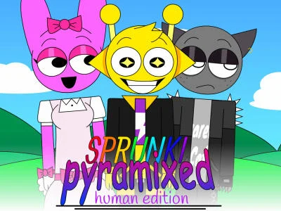 Игра Sprunki Pyramixed: Human Edition онлајн