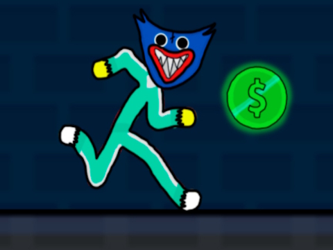 Игра Stickman Huggy 456 лигњи  онлајн