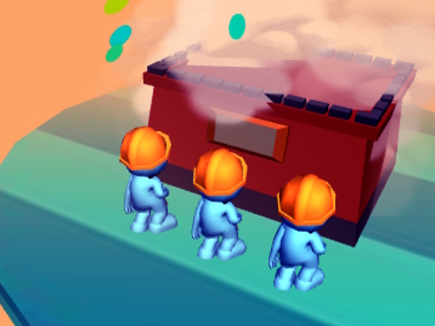 Игра Brick Rush 3D  онлајн