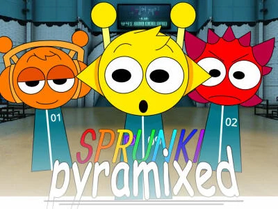 Игра Sprunki Pyramixed: Scid Game  онлајн