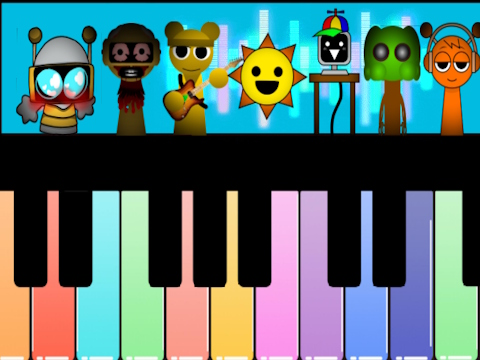Игра Sprunki Piano Explorer  онлајн