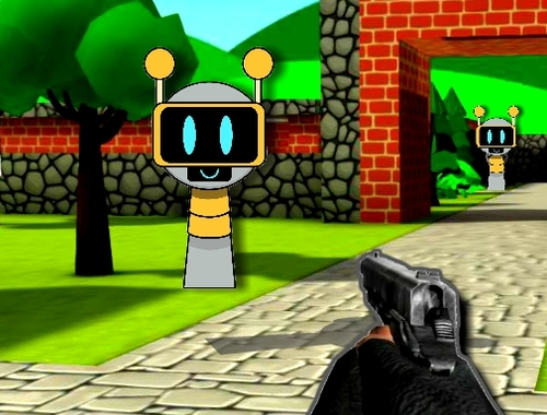 Игра Sprunki 3D стрелец  онлајн
