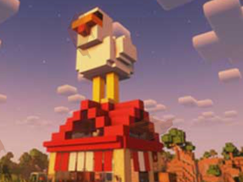 Игра Minecraft лава пилешко 2  онлајн