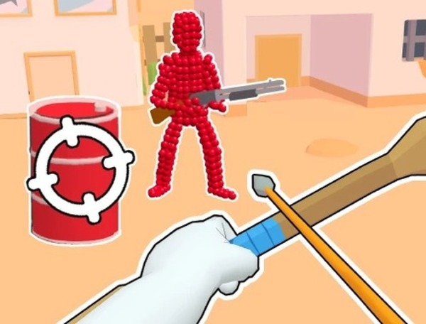 Игра Стикман стрелец: стрели за стрелање кај црвените  онлајн