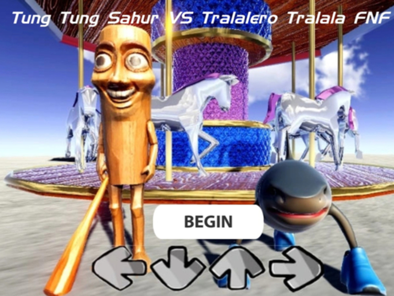 Игра Tung Tung Sahur vs Tralalerroe Tralala: Free Knight Fankin онлајн