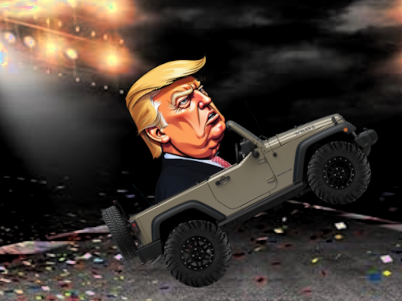 Игра Трамп се јавува на тркалото онлајн